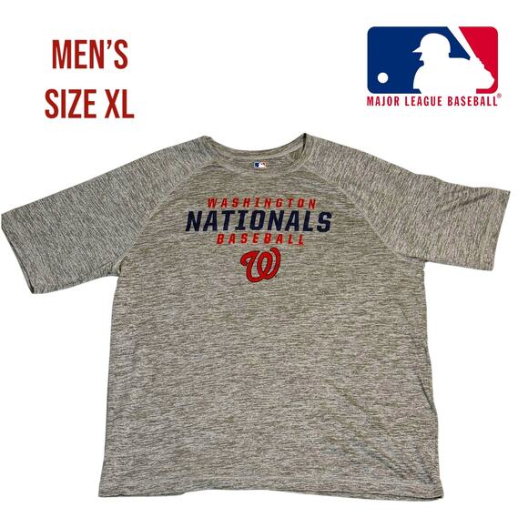 Washington Nationals MLB Genuine Merchandise Shirt Grey‎ - Men’s XL - Athletic - Picture 1 of 6